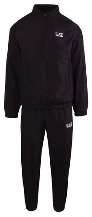 Мужской теннисный костюм EA7 Man Woven - черный