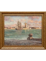 Картина маслом "Нева. Петропавловская крепость" Галатов