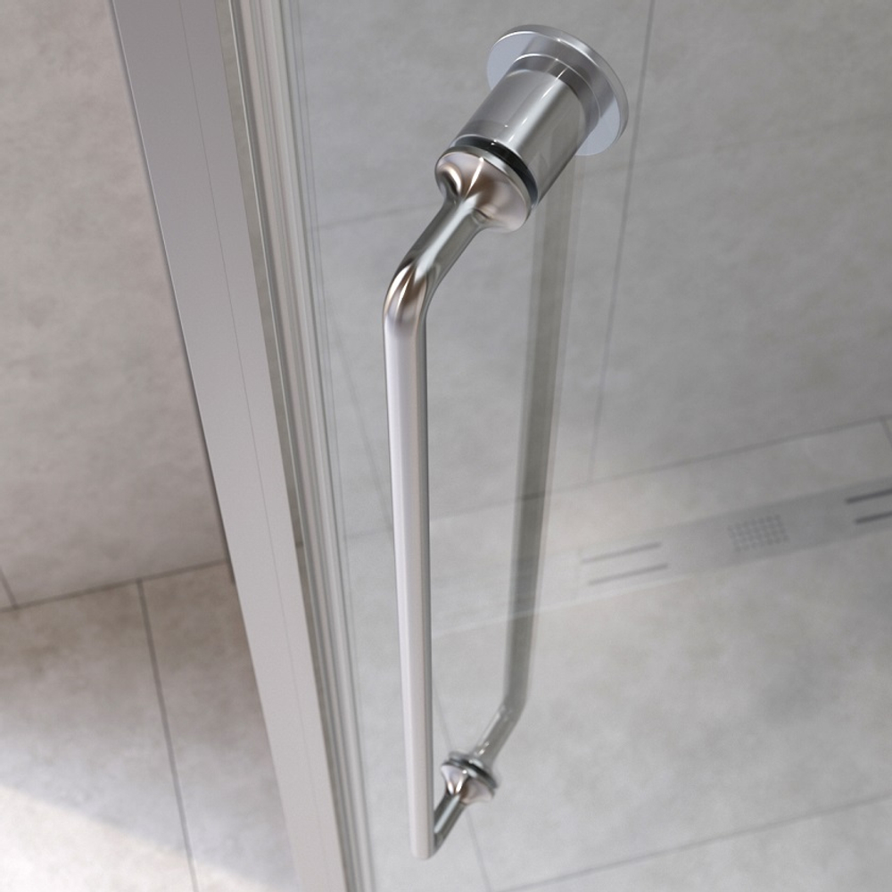 Душевой уголок Cezares RELAX-304-P-1-100-C-CR, 100х100х200, профиль хром, стекло прозрачное