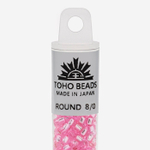 Японский бисер TOHO Round 8/0 (№38), с внутренним серебрением, прозрачный