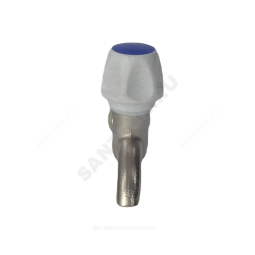 Клапан седловой водоразборный латунь без штуцера КрН15 Ду 15 Ру6,3 НР G1/2" маховик настенный Цветлит ZW20031