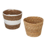 Кашпо плетеное тм INBLOOM, 20х15х17см, бумажный жгут