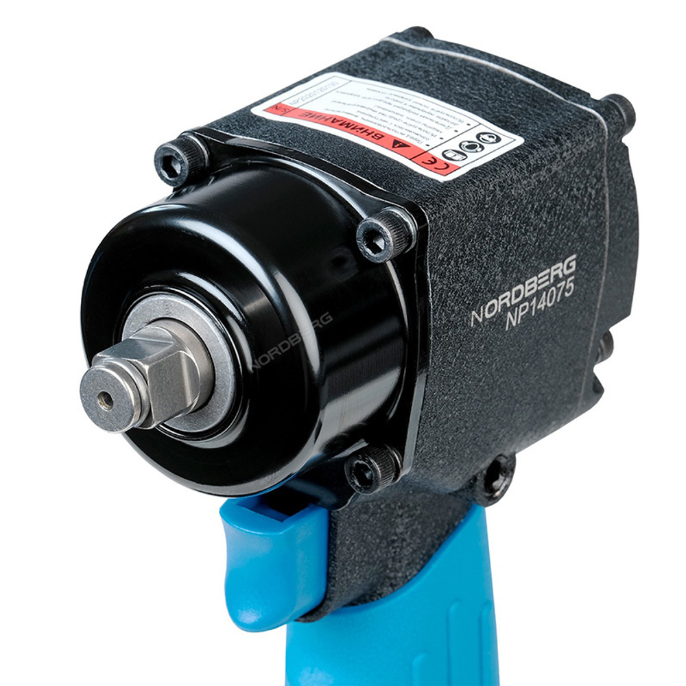 NORDBERG (NP14075) Пневмогайковерт ударный 1/2", 680 Нм, укороченный