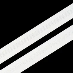 Резинка широкая, белая/полоски 30 мм, Германия