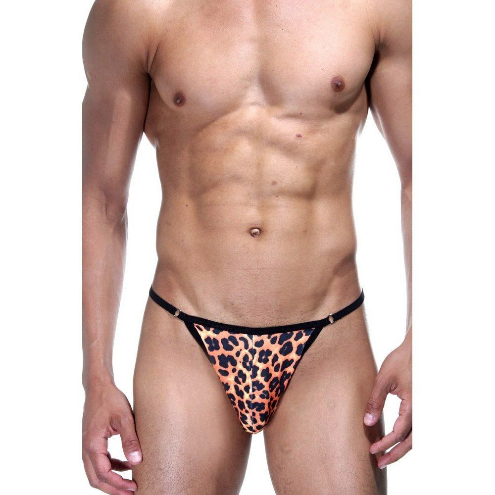 Мужские трусы тонги леопардовые Don Moris DM031646