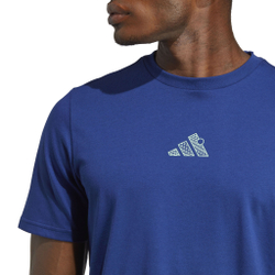 Мужское теннисное поло adidas Graphic T-Shirt Men - Dark Blue, Green