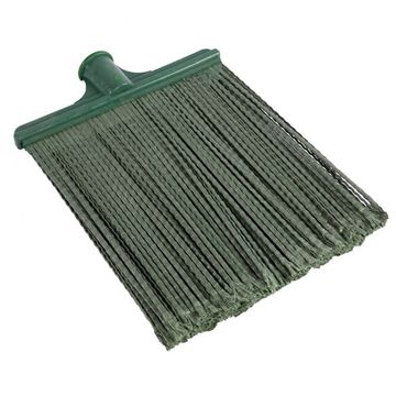 Метла полипропиленовая, 270х260 мм, плоская распушенная, без черенка, Россия Сибртех 63207