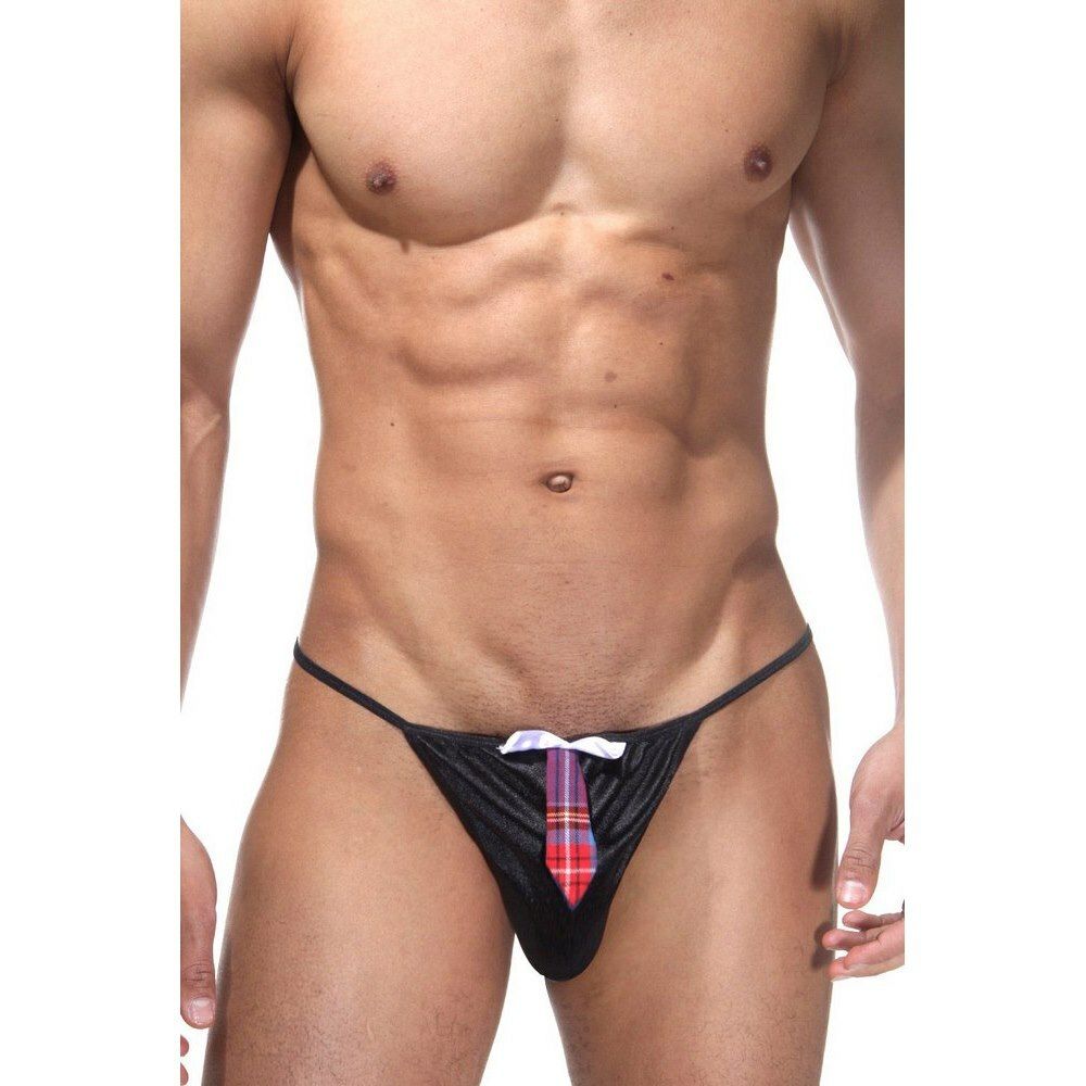 Мужские трусы стринги черные  La Blinque LB15035