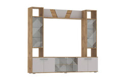 63.03 Тумба для ТВ Дуб золотой/Кашемир