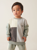 Толстовка и шорты в комплекте для мальчика Next 566-245, Светло-зеленый, Светло-серый