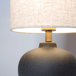 Настольная лампа Cloyd GARGANTUA-C T1 / выс. 48 см- черная керамика (арт.30146)