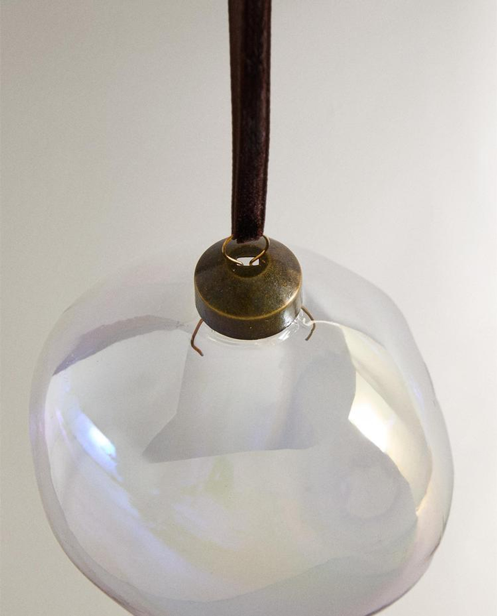 ZARA HOME ЕЛОЧНОЕ УКРАШЕНИЕ «ШАР» АСИММЕТРИЧНОЙ ФОРМЫ, ПРОЗРАЧНЫЙ