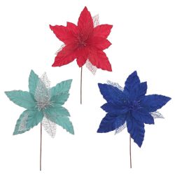 GAEM Цветок искусственный "Пуансеттия", L31 W31 H38 см, 3в.