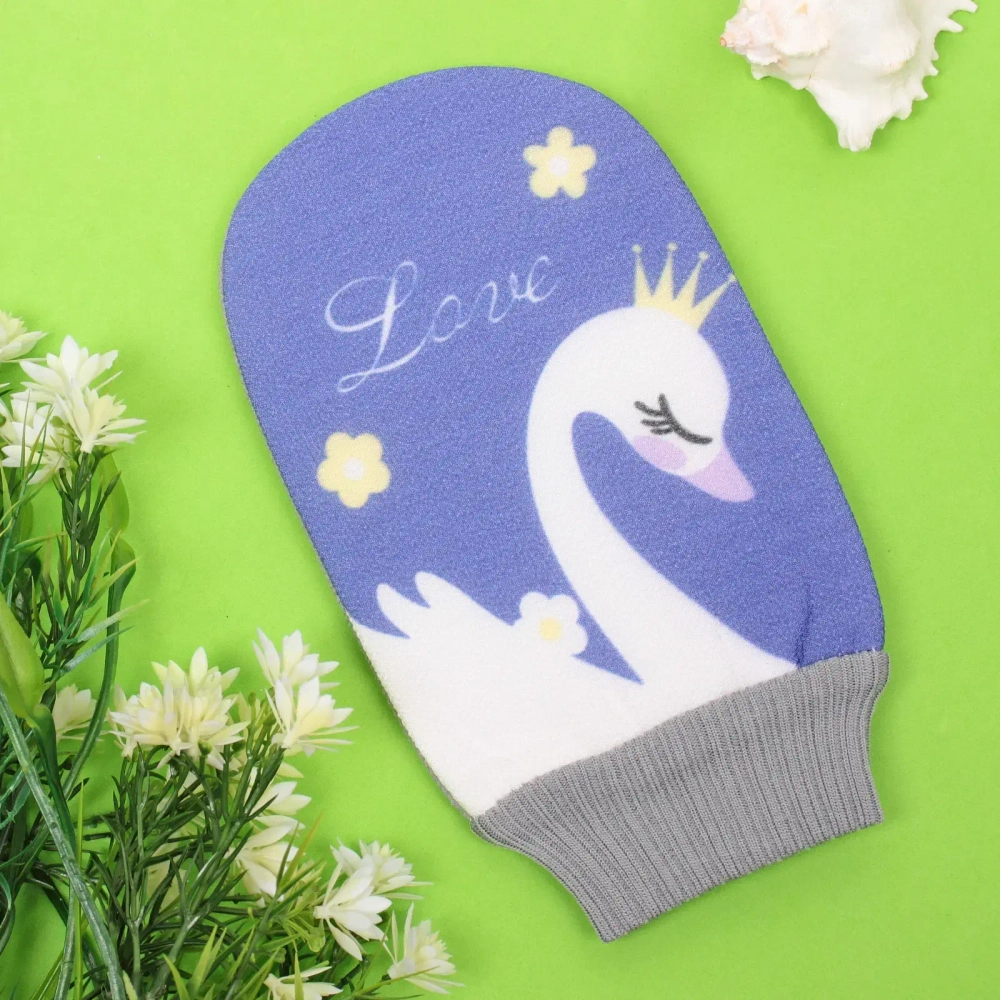 Мочалка-варежка для тела детская «Water Magic - Принцесса», цвет сиреневый, 24,5*14 см (ZIP пакет)