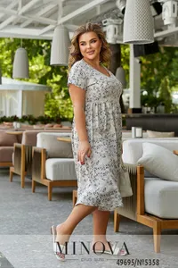Платье 5358-серый Minova