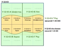 Сборник №7 «Рау». Два масштаба. Учебные топографические карты для практической работы и склейки.