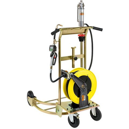 Передвижной комплект для раздачи масла из бочек 180-220 кг, насос 3:1, катушка 10 м, ECODORA (Италия)