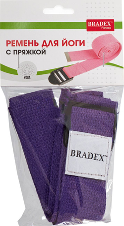 Ремешок для йоги фиолетовый