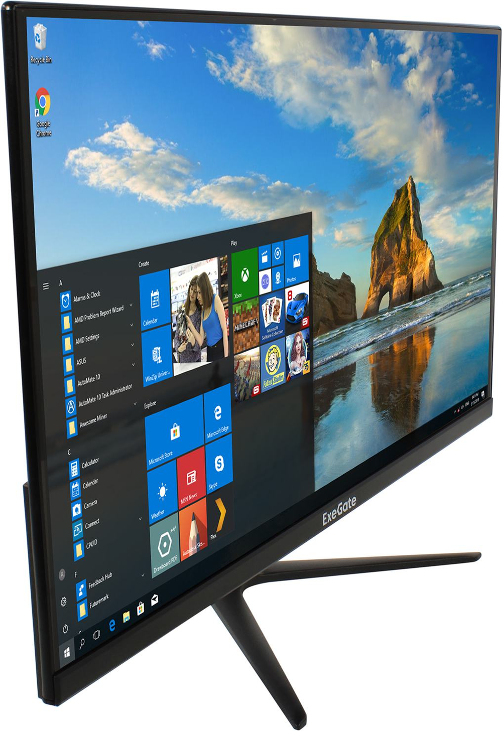 23.8" ЖК монитор Exegate ProSmart EV2407A (LCD, 1920x1080,  D-Sub, HDMI)  &lt;EX294344RUS&gt;