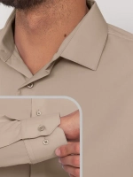 Рубашка классическая с длинным рукавом приталенная