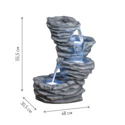 GWXF02637 GREEN APPLE Фонтан Водопад 55,5см