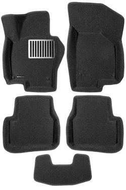 Коврики салона для VOLKSWAGEN Passat B6/B7/CC Euromat 3D Lux черные. Арт. EM3D-005412
