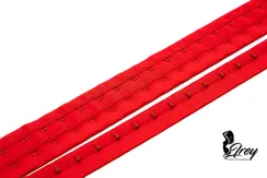 Крючки/петли на ленте, двухрядные, Arta-F, красный 100