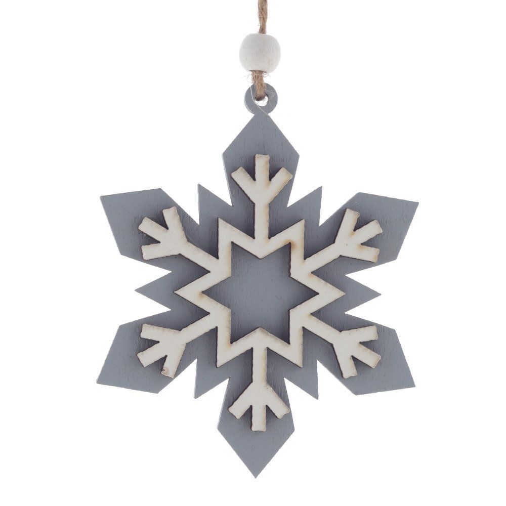 GAEM Украшение новогоднее "Снежинка", L8 W1 H10,5 см, 3в.