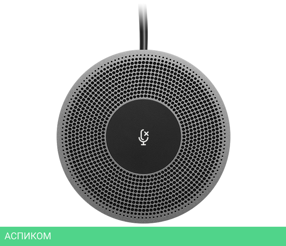 Микрофон Logitech MeetUp черный (989-000405)