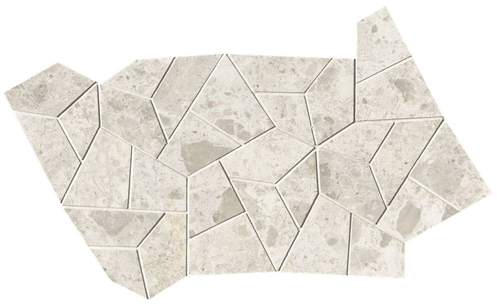 Мозаика Nativa White Fly Mosaico Satin 25x41.5