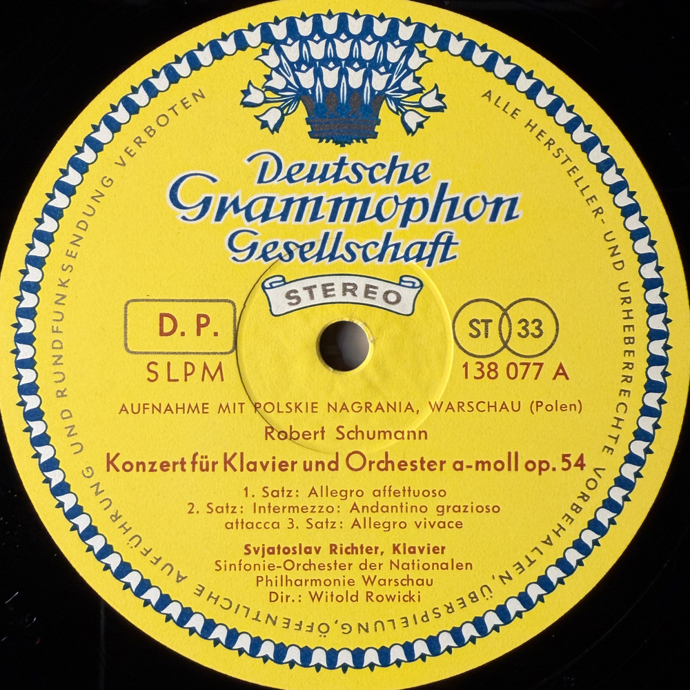Шуман - Фортепианный концерт ля минор, Вступление и аллегро Аппассионато, Новелла № 1, Токката (Германия 1960г.) Т