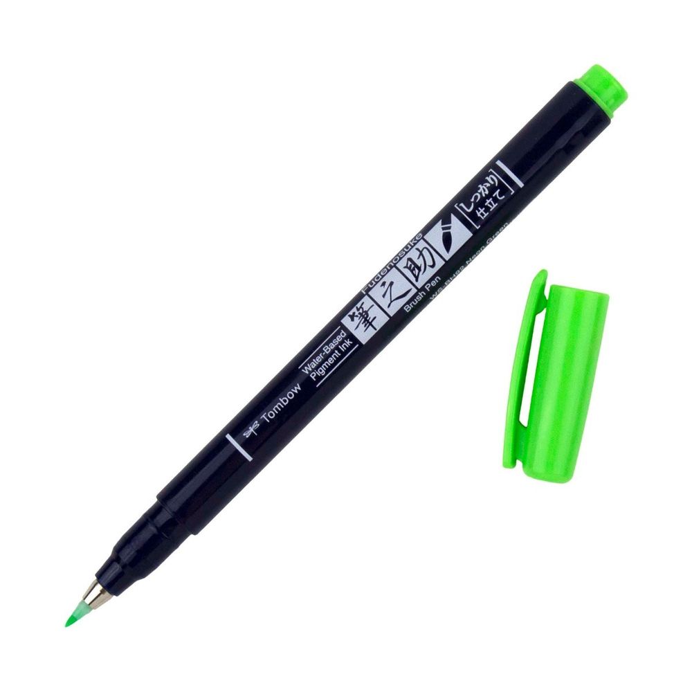 Tombow Fudenosuke Neon Green