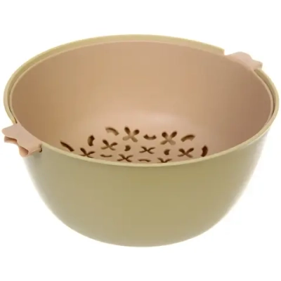 Дуршлаг пластиковый «SEGRETO» 22*23*10см оливковый