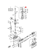 Корпус помпы Kacawa для YAMAHA E9.9-15