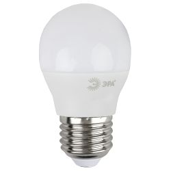 Лампа светодиодная ЭРА STD LED P45-7W-840-E27 7Вт шар нейтральный белый свет Е27 | Лампы cветодиодные Шар (G/P)
