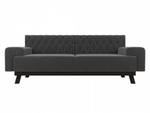 Диван прямой Мюнхен Люкс, Серый, Велюр, 109125