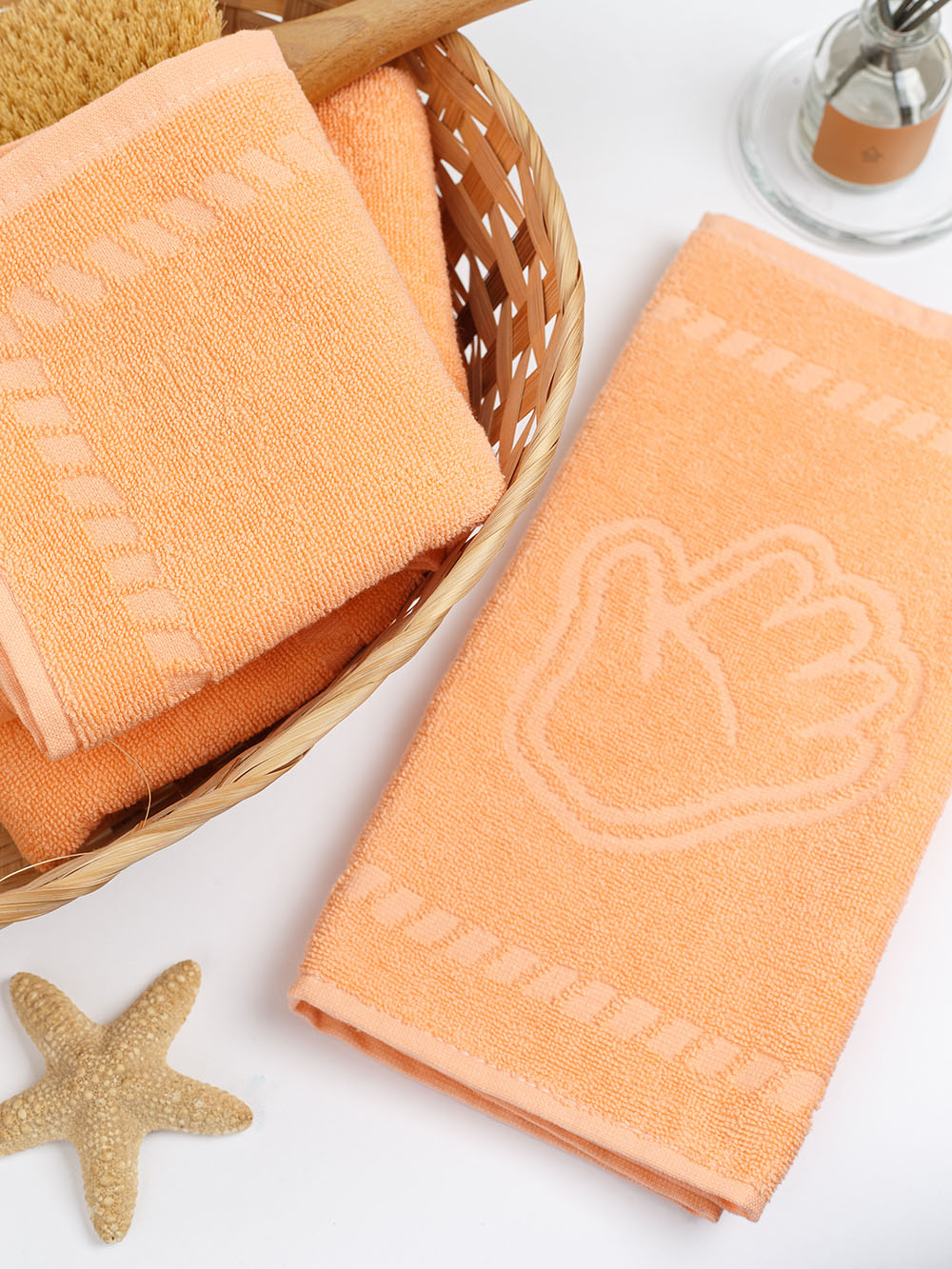 Полотенце махровое, г/к, 34х60, арт. BS 34-60, 400 гр/м2, цвет: 028-персиковый,