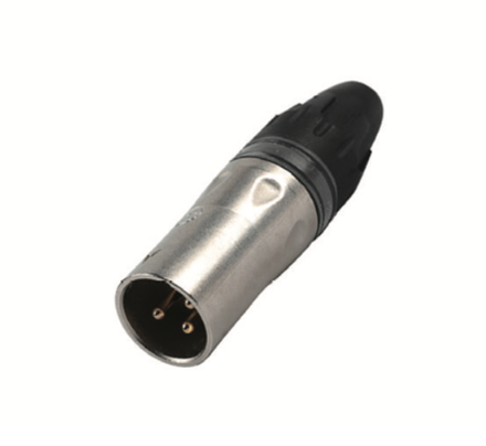 Разъём XLR кабельная вилка папа SC3M-W никель 3-pin