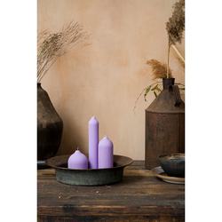 Свеча декоративная 25.5см Tkano Edge лаванда