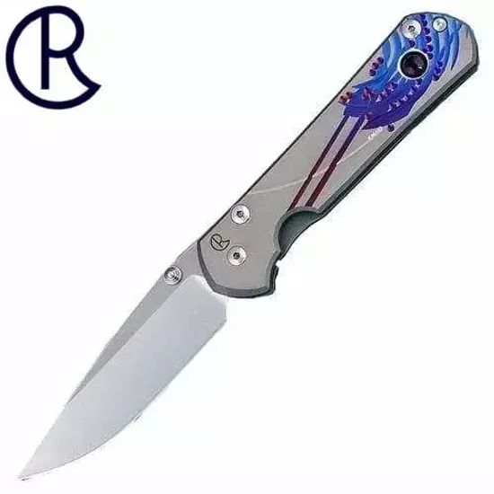 Складной нож Chris Reeve Large Sebenza L21UN E Amethyst SS14 с клинком из стали CPM-S35VN, рукоять титан