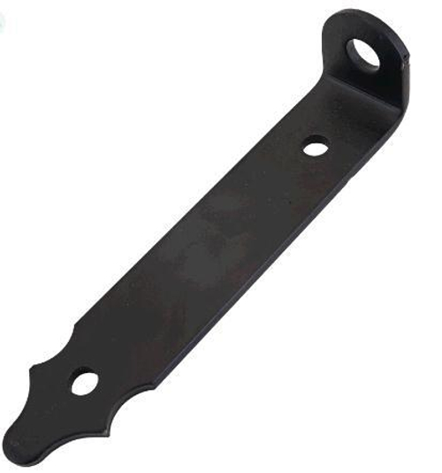 Проушина воротная Домарт 200*45*40 (толщ.5мм) черная / 9374