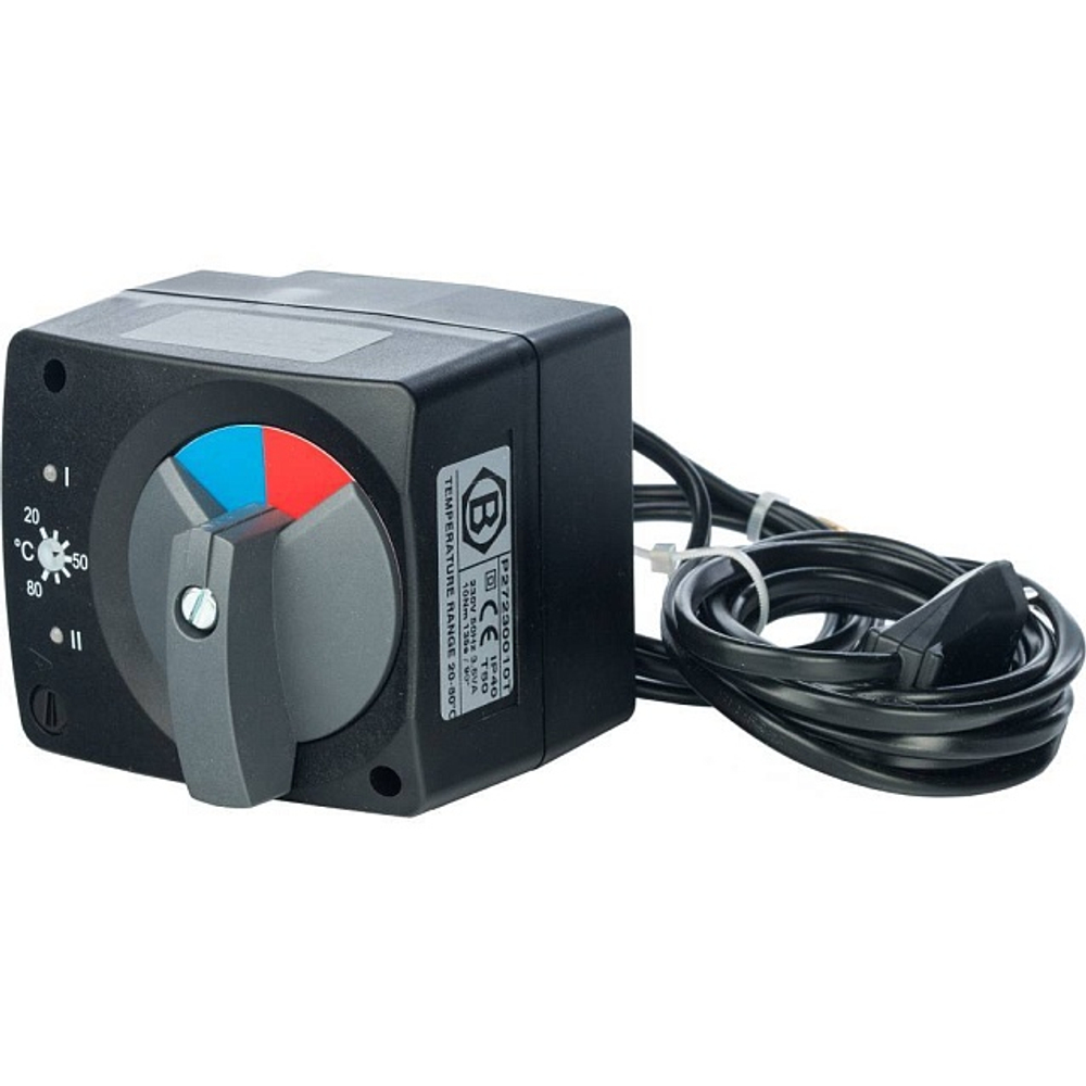 Сервопривод ротационный STOUT с контроллером температуры и выносным датчиком (230В, 135сек., 10Нм)