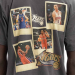 Баскетбольная джерси Mitchell&Ness NBA Player Retro Photo 76ers Allen Iverson Gray T-Shirt