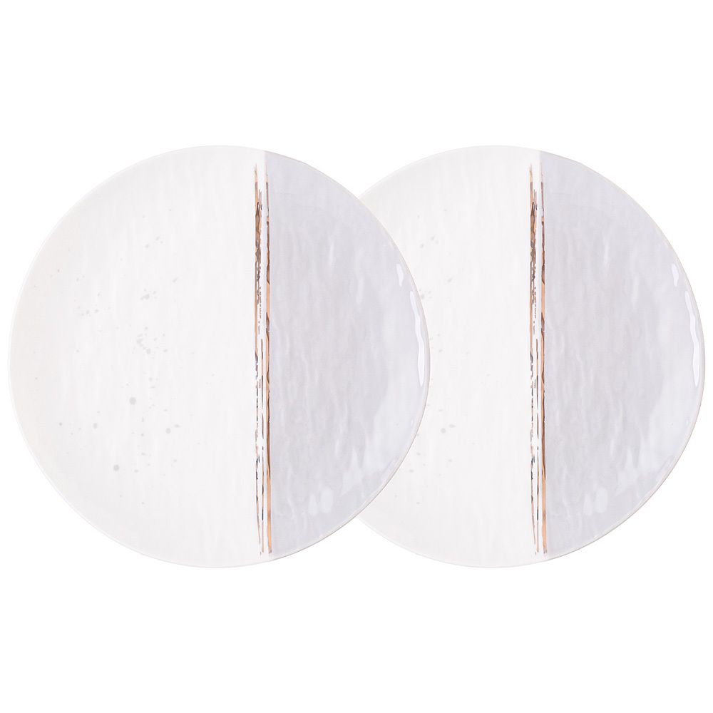 НАБОР ТАРЕЛОК ОБЕДЕННЫХ LEFARD "GREY" 2 ШТ. 25,5 СМ (КОР=12НАБ.)