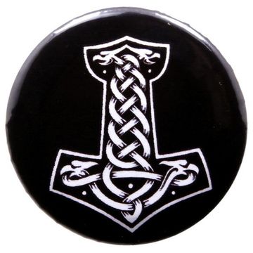 Значок Молот Тора 36 мм