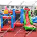 Детский надувной батут "Мини-замок" с горкой 3,5*3,5*3 м