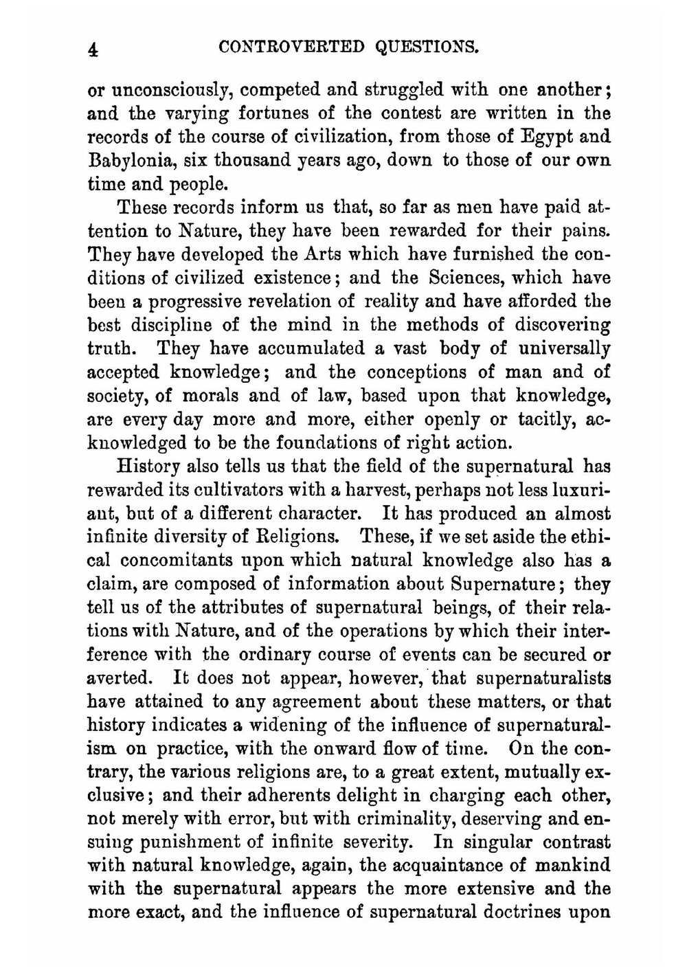 Essays Upon Some Controverted Questions | Thomas Henry Huxley