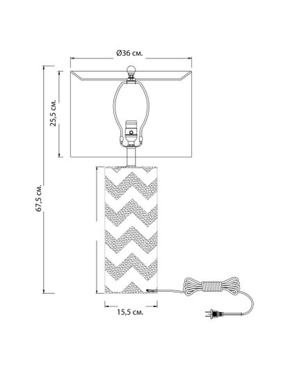 Настольная лампа "Ванесса"