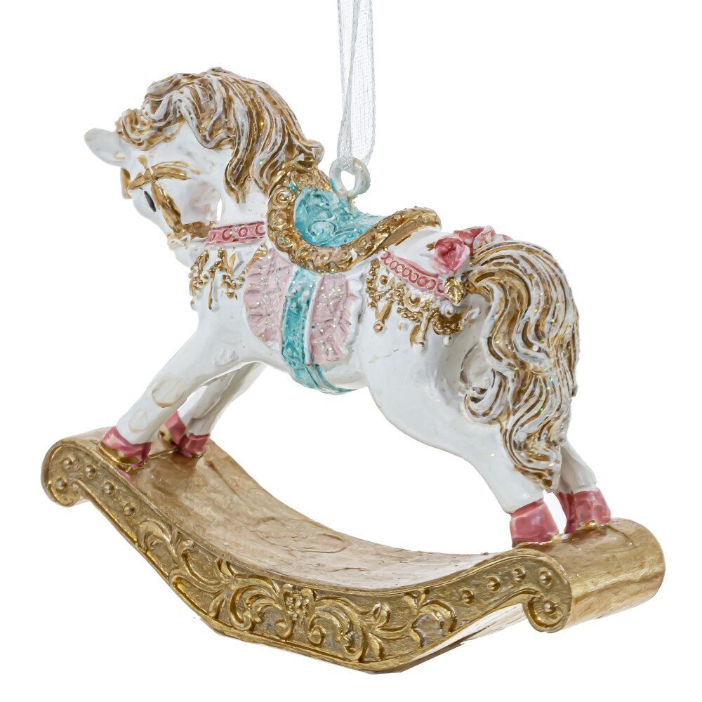 GAEM Украшение новогоднее "Лошадка-качалка", L7,5 W2 H6,5 см