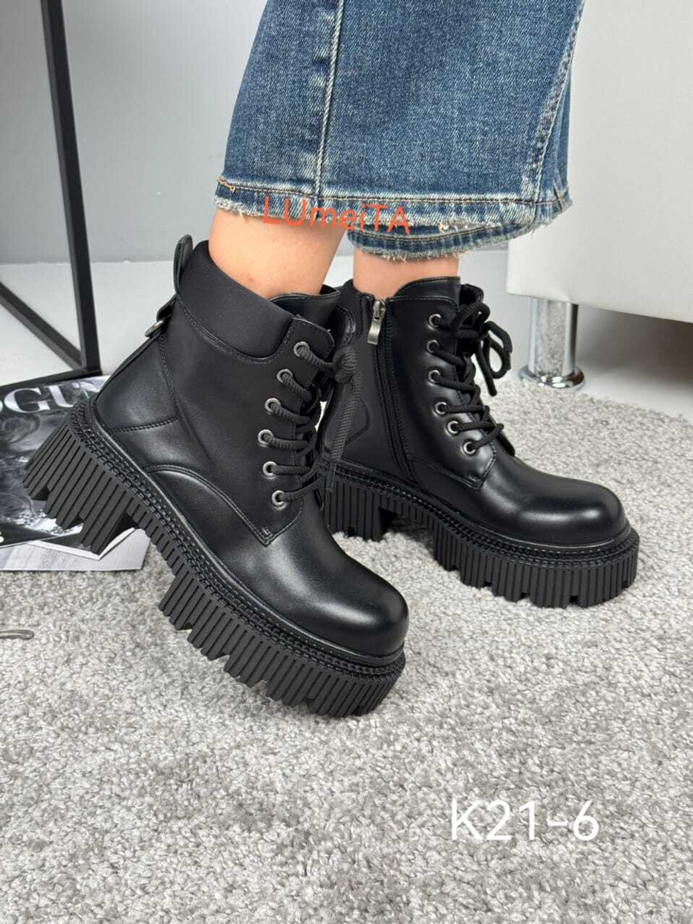 Ботинки нат. кожа по 6 пар (36-40)р./ 21-6